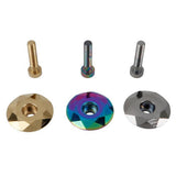 Maxbell Maxbell Alloy Bike Stem Headset Top Cap Threadless Cover and Steel Bolt Multicolor