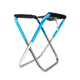 Maxbell Portable Outdoor Fishing Camping Folding Stool Chair Seat Blue Black