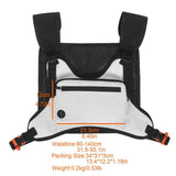 Maxbell Maxbell Sports Running Hunting Adjustable Chest Bag Multifunctional Front Pack White