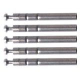 Maxbell Maxbell 5pcs Stainless Steel Rod Tip Top Swivel Rotating Ring Inner Diameter 1.3mm