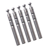 Maxbell Maxbell 5pcs Stainless Steel Rod Tip Top Swivel Rotating Ring Inner Diameter 1.3mm