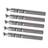 Maxbell Maxbell 5pcs Stainless Steel Rod Tip Top Swivel Rotating Ring Inner Diameter 1.3mm