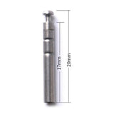 Maxbell Maxbell 5pcs Stainless Steel Rod Tip Top Swivel Rotating Ring Inner Diameter 1.3mm