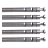 Maxbell Maxbell 5pcs Stainless Steel Rod Tip Top Swivel Rotating Ring Inner Diameter 1.5mm