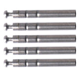 Maxbell Maxbell 5pcs Stainless Steel Rod Tip Top Swivel Rotating Ring Inner Diameter 1.5mm