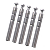 Maxbell Maxbell 5pcs Stainless Steel Rod Tip Top Swivel Rotating Ring Inner Diameter 1.5mm