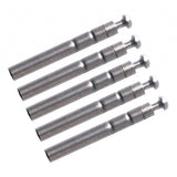 Maxbell Maxbell 5pcs Stainless Steel Rod Tip Top Swivel Rotating Ring Inner Diameter 1.5mm