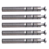 Maxbell Maxbell 5pcs Stainless Steel Rod Tip Top Swivel Rotating Ring Inner Diameter 1.6mm