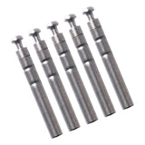 Maxbell Maxbell 5pcs Stainless Steel Rod Tip Top Swivel Rotating Ring Inner Diameter 1.6mm