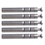 Maxbell Maxbell 5pcs Stainless Steel Rod Tip Top Swivel Rotating Ring Inner Diameter 1.8mm