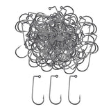Maxbell 100pcs Worm Fishing Hooks Carbon Steel Jig Barbed Hook for Big Fish 3