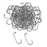 Maxbell 100pcs Worm Fishing Hooks Carbon Steel Jig Barbed Hook for Big Fish 3