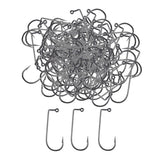 Maxbell 100pcs Worm Fishing Hooks Carbon Steel Jig Barbed Hook for Big Fish 2