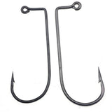 Maxbell 100pcs Worm Fishing Hooks Carbon Steel Jig Barbed Hook for Big Fish 1