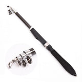 Maxbell Telescopic Fishing Pole Fiber Glass Fishing Rod Foldable Spinning Rod 1.6m