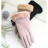 Maxbell Maxbell Windproof Cycling Gloves Winter Warm Touch Screen Gloves Women Black