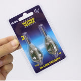 Maxbell Maxbell 2 Packs Inline Method Feeder Set Carp Fishing Tackle Bait Cage Carp Feeder A