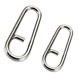 Maxbell Maxbell 100pcs Stainless Steel Bent Head Oval Split Ring Fishing Tackle Connector L