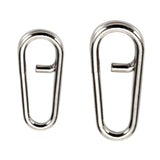 Maxbell Maxbell 100pcs Stainless Steel Bent Head Oval Split Ring Fishing Tackle Connector L
