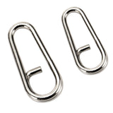 Maxbell Maxbell 100pcs Stainless Steel Bent Head Oval Split Ring Fishing Tackle Connector L