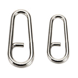 Maxbell Maxbell 100pcs Stainless Steel Bent Head Oval Split Ring Fishing Tackle Connector L