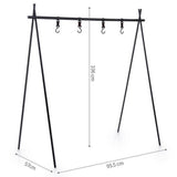 Maxbell Maxbell Aluminum Alloy Hanging Rack Camping Triangular Rack Clothes Storage Rack L