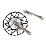 Maxbell Maxbell Bike 50-58T 9-11 Speed Crankset 170mm Crankarms 130BCD Chainring Silver 58T