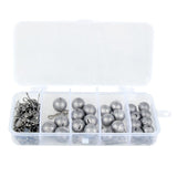 Maxbell Maxbell Quick Insert Fishing Lead Sinkers Balls Weights Connector Pins Kit 4 Sizes