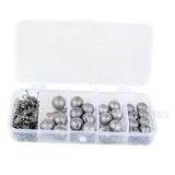 Maxbell Maxbell Quick Insert Fishing Lead Sinkers Balls Weights Connector Pins Kit 4 Sizes