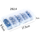 Maxbell Maxbell Quick Insert Fishing Lead Sinkers Balls Weights Connector Pins Kit 4 Sizes