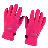 Maxbell Maxbell Windproof Kids Cycling Gloves Winter Warm Bike Full Finger Gloves Rosy