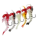 Maxbell Maxbell Lead Head Multi-jointed Shrimp Fishing Lure Red Yellow
