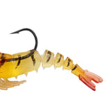 Maxbell Maxbell Lead Head Multi-jointed Shrimp Fishing Lure Red Yellow