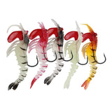 Maxbell Maxbell Lead Head Multi-jointed Shrimp Fishing Lure Red Yellow