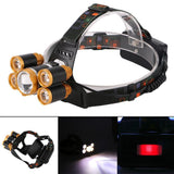 Maxbell Maxbell Fishing Headlight Outdoor Sports Headlamp with Adjustable Headband Gold