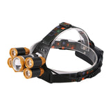 Maxbell Maxbell Fishing Headlight Outdoor Sports Headlamp with Adjustable Headband Gold