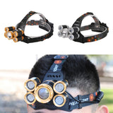 Maxbell Maxbell Fishing Headlight Outdoor Sports Headlamp with Adjustable Headband Gold