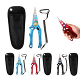 Maxbell Maxbell Multifunctional Long Nose Fishing Plier Hook Remover Wire Line Cutter Red