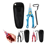Maxbell Maxbell Multifunctional Long Nose Fishing Plier Hook Remover Wire Line Cutter Red
