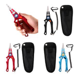 Maxbell Maxbell Multifunctional Long Nose Fishing Plier Hook Remover Wire Line Cutter Red