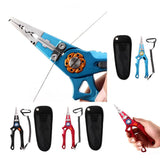 Maxbell Maxbell Multifunctional Long Nose Fishing Plier Hook Remover Wire Line Cutter Red
