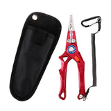 Maxbell Maxbell Multifunctional Long Nose Fishing Plier Hook Remover Wire Line Cutter Red