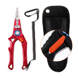 Maxbell Maxbell Multifunctional Long Nose Fishing Plier Hook Remover Wire Line Cutter Red