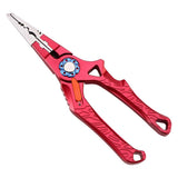 Maxbell Maxbell Multifunctional Long Nose Fishing Plier Hook Remover Wire Line Cutter Red