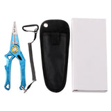 Maxbell Maxbell Multifunctional Long Nose Fishing Plier Hook Remover Wire Line Cutter Blue