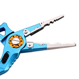 Maxbell Maxbell Multifunctional Long Nose Fishing Plier Hook Remover Wire Line Cutter Blue
