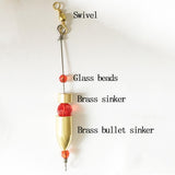 Maxbell Maxbell Carolina Ready Rig with Brass Sinker & 3 Glass Beads & Swivel M