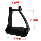 Maxbell Maxbell Horse Saddle Western Stirrups Horse Riding Steel Stirrups with Foam Treads