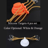 Maxbell Maxbell 4pcs Silicone Spinner Target 3/4/5/6cm Swinging Targets for Shooting Hunting