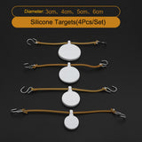 Maxbell Maxbell 4pcs Silicone Spinner Target 3/4/5/6cm Swinging Targets for Shooting Hunting